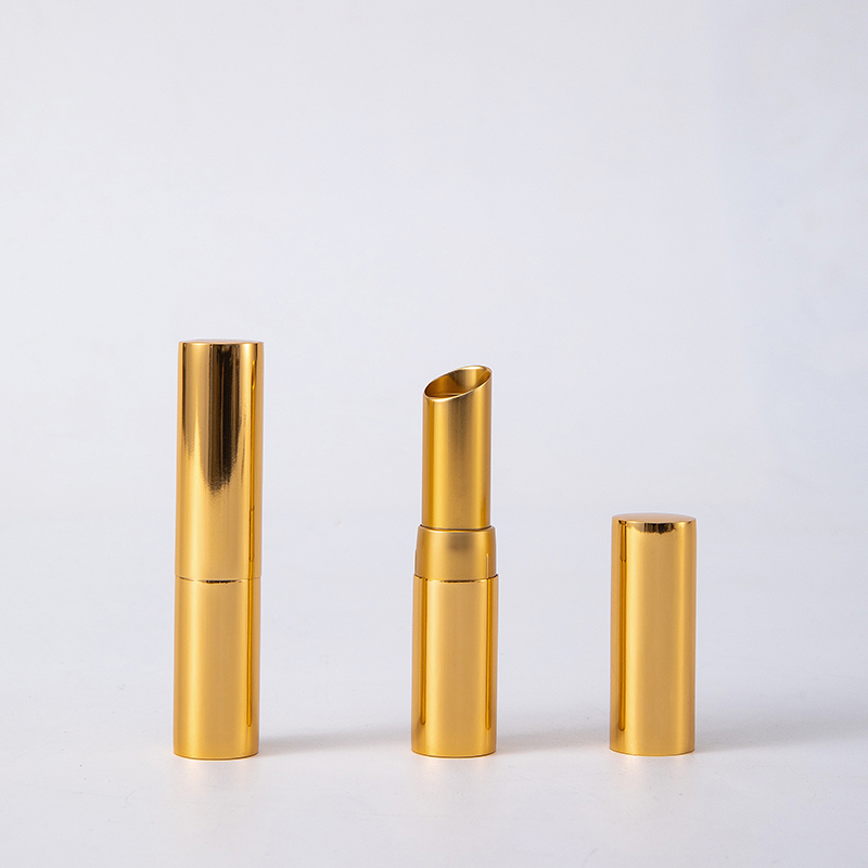 ALI16001 3g Full Aluminum slanted-tip lipstick tube